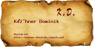 Kühner Dominik névjegykártya