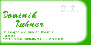 dominik kuhner business card