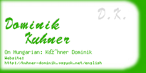 dominik kuhner business card